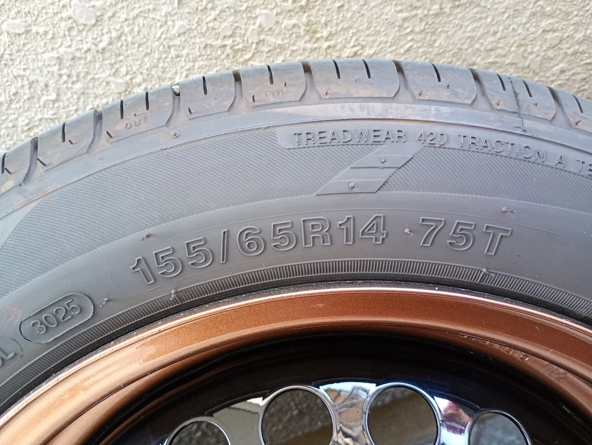 JDM Used Honda genuine iron chin contractor painting 155/65R14 5.5J hu No Tires - Image 5