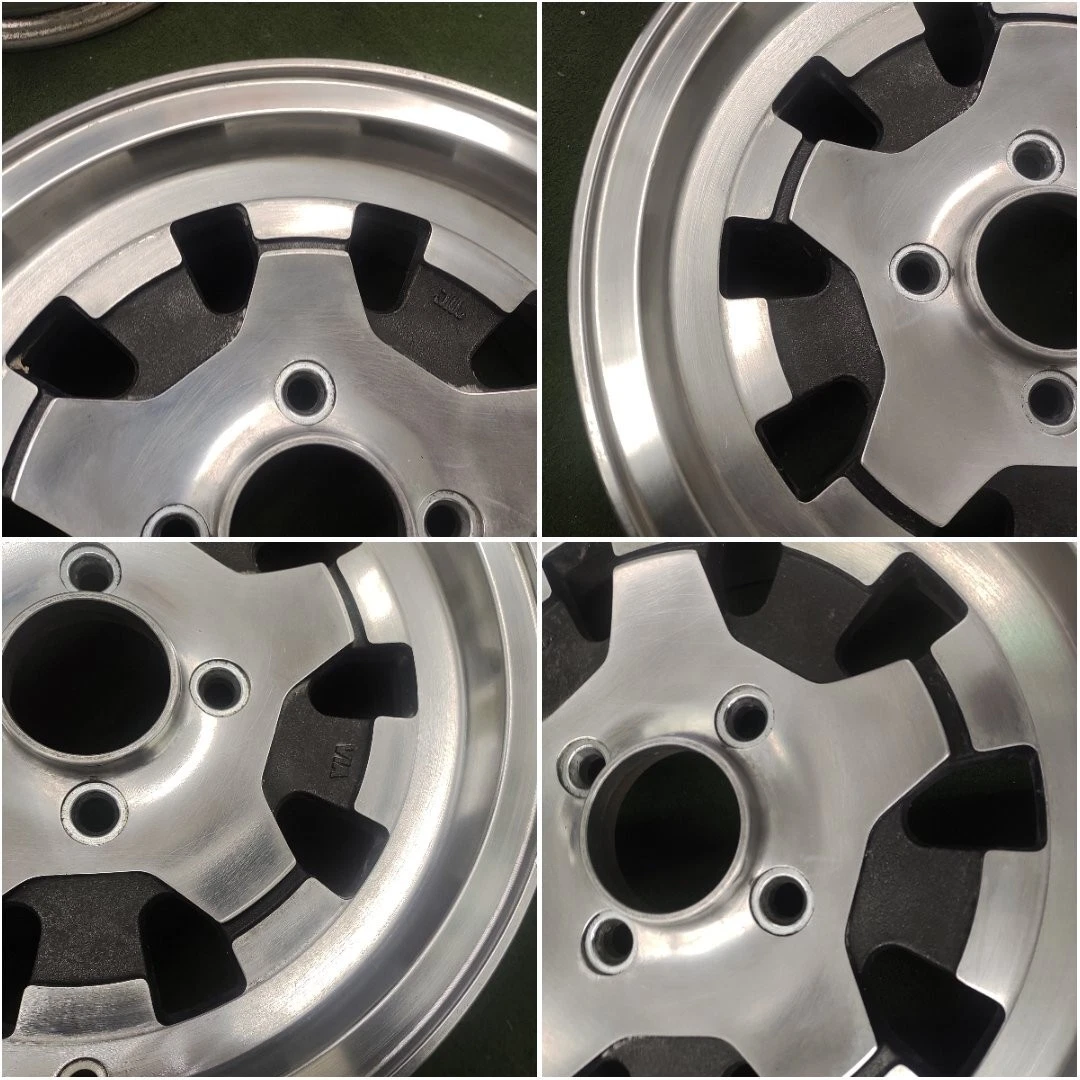 JDM Used Asahi ami aluminum wheels for older cars 1414x5.5J ET +15 PCD No Tires - Image 6