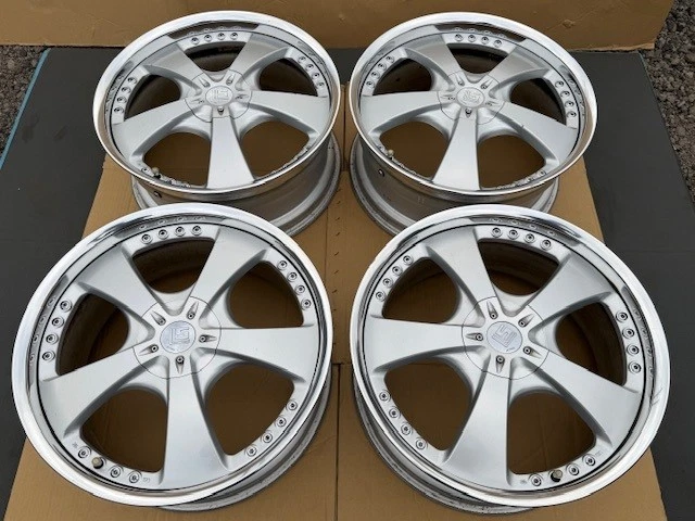 JDM Used WORK LS 105 209J +50 PCD114.3 Wheel Set for Crown Mark X Alph No Tires - Image 9