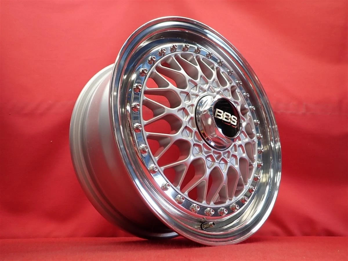 JDM Used BBS RS RS045 wheels lightweight 6.7kg each 4-hole 6J 15PCD100 No Tires - Image 2