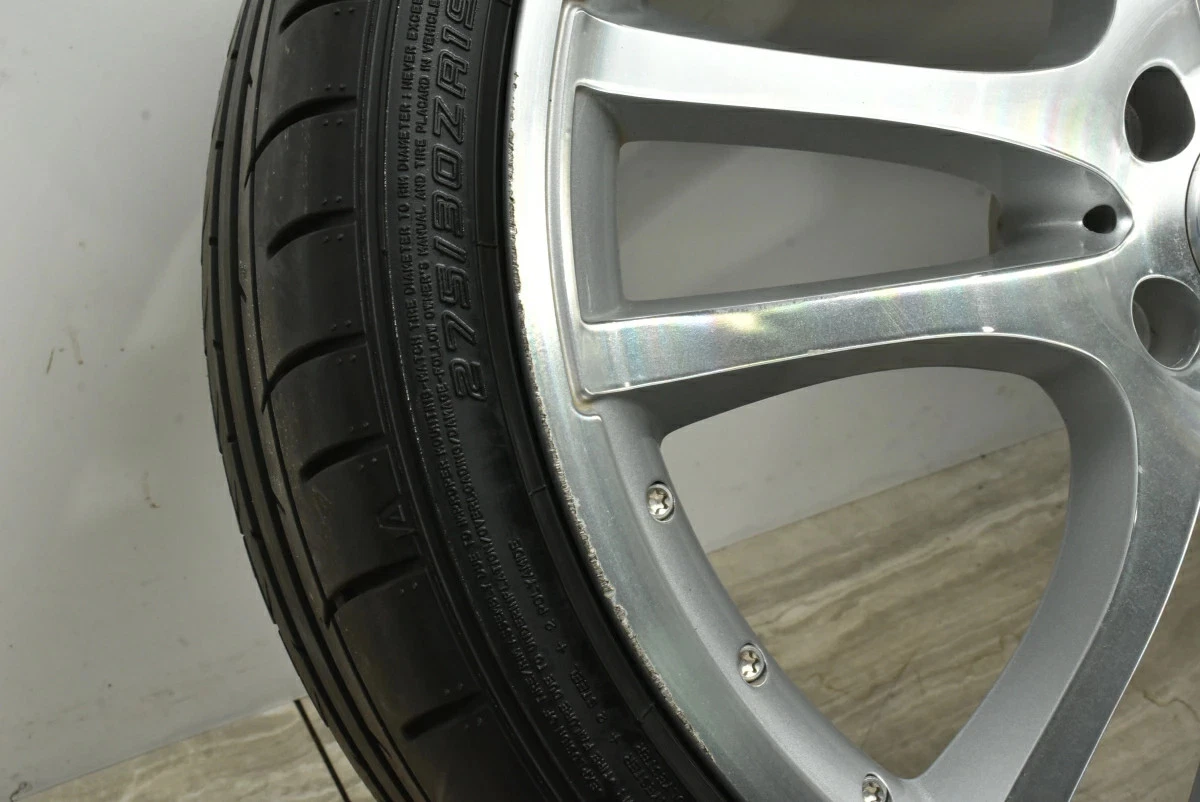 JDM Used Topy 4-Book Wheel Set 208.5J x 20 +50 PCD 108 245/45R20 103Q No Tires - Image 9