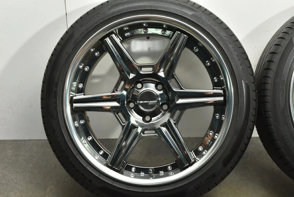 JDM Used SSR Executor RC06R 4-Piece Set 198.5J x 19 +30 PCD 112 245/40 No Tires - Image 6