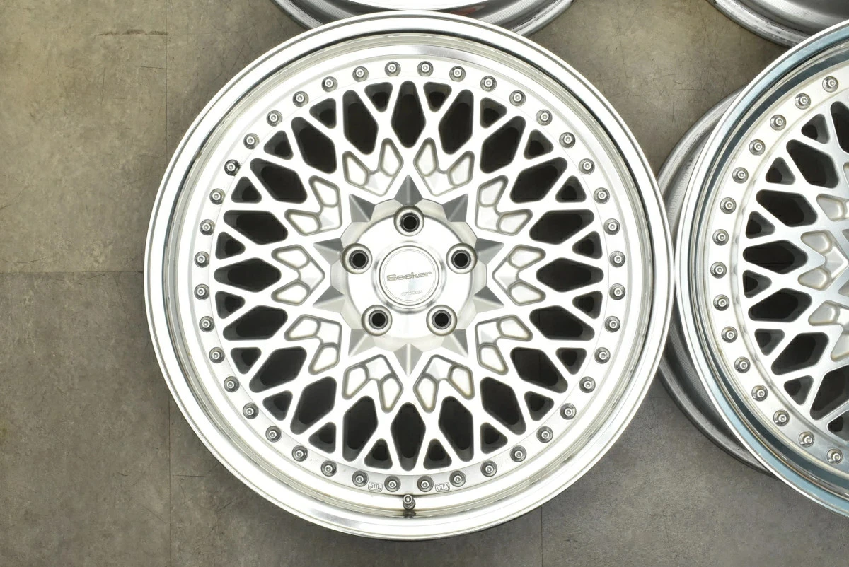 JDM Used WORK 4Book Wheel Set 198.5J x 19 +45 PCD 112 Wheels only No Tires - Image 4