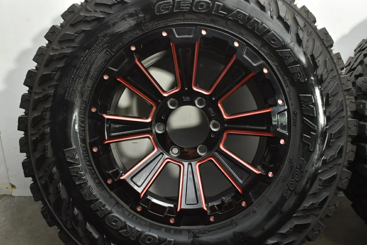 JDM Used LEXXEL 4-Book Set 178.5J x 17+20 PCD 139.7 LT285/70R17 121/11 No Tires - Image 6