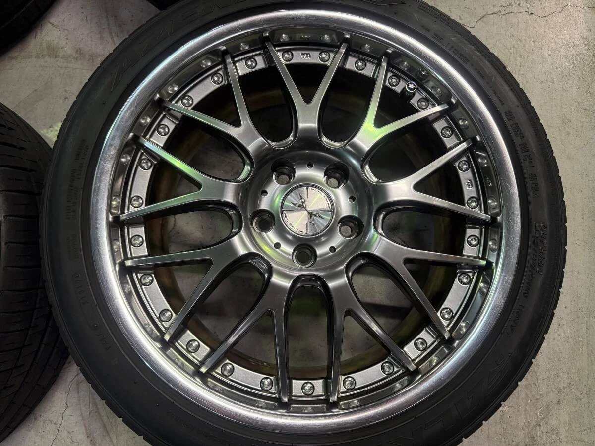 JDM Used Weds Maverick 709M wheels 188J 9J +48 offset 5x112 bolt patte No Tires - Image 5