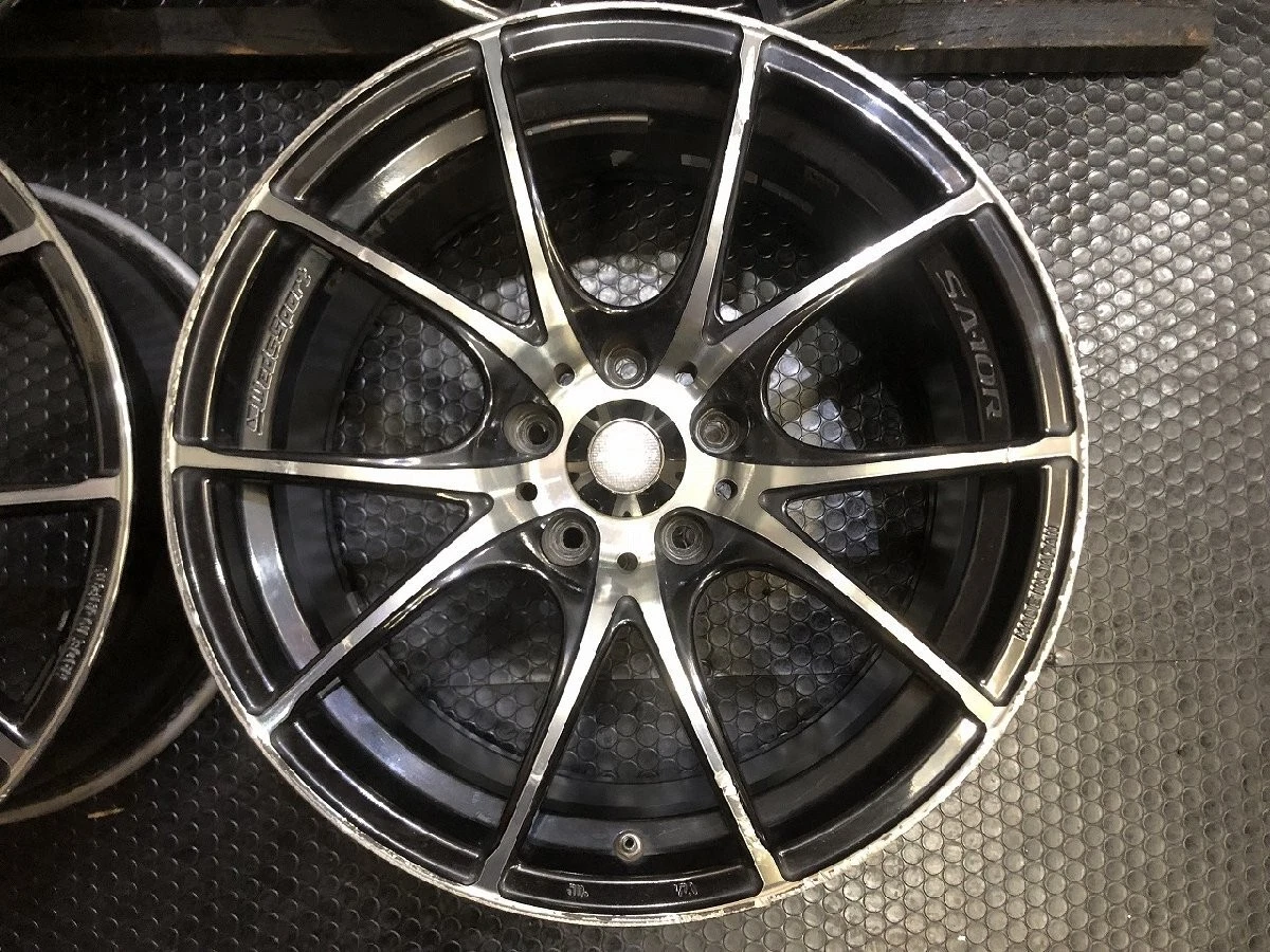 JDM Weds Sport SA-10R Weds Aftermarket Wheels 184Book 8.5J5HPCD114.3+4 No Tires - Image 5