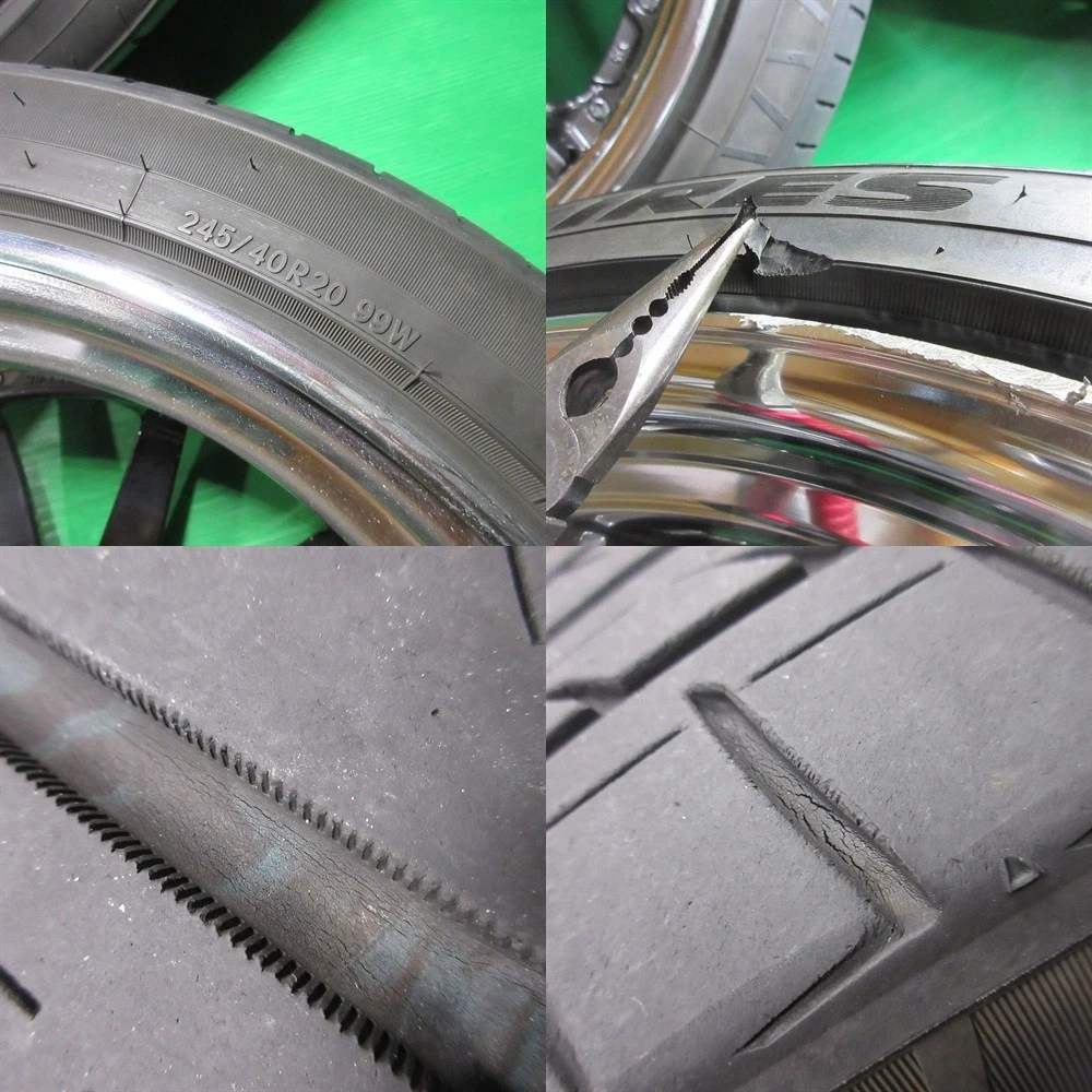 JDM Used Toyota Alphard 245/40R20 2022 summer tires 50%-60% tread dept No Tires - Image 8