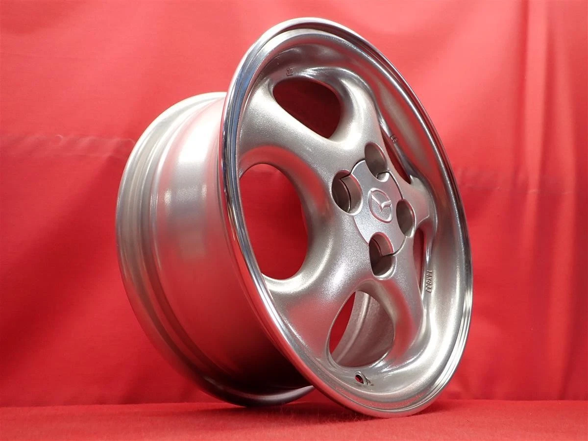 JDM Used genuine MAZDA Roadster NB6C wheels 4Book 6J 14PCD100 4x40 off No Tires - Image 2