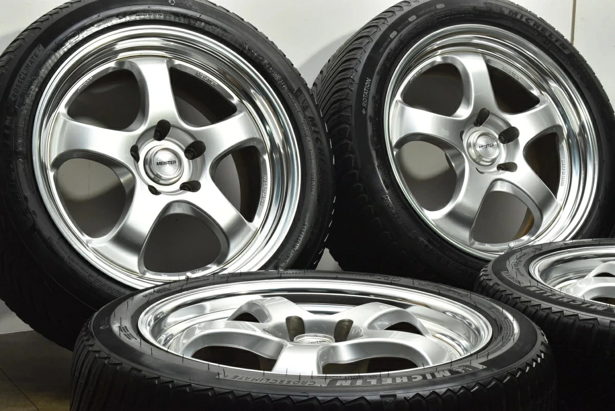 JDM Used WORK 4Book set 188.5J x 18 +47 PCD 120 245/45R18 100Y with Mi No Tires - Image 3