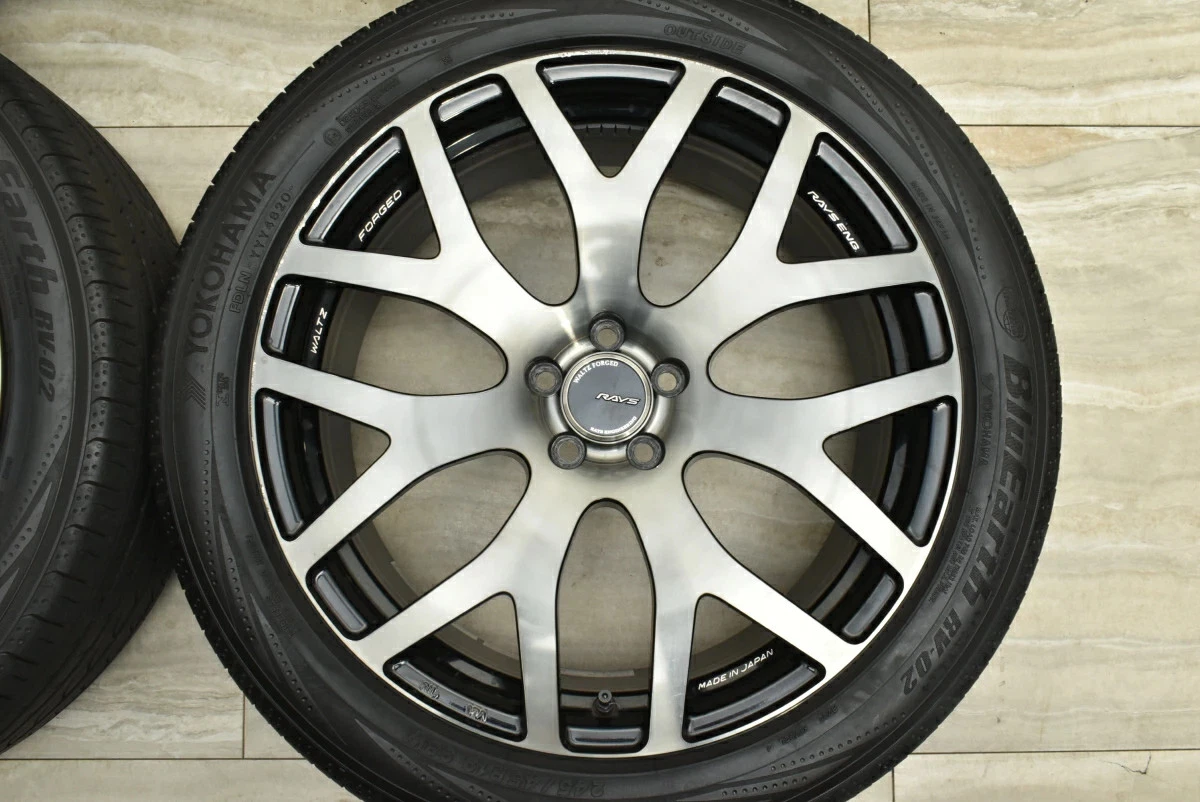 JDM Used RAYS 4-Book Set 198.0J x 19 +48 PCD 100 245/45R19 98W with Yo No Tires - Image 5