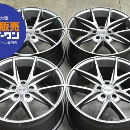 JDM Used NICHE 4Book Wheel Set 188.0J x 18 +40 PCD 108 Wheels Only No Tires