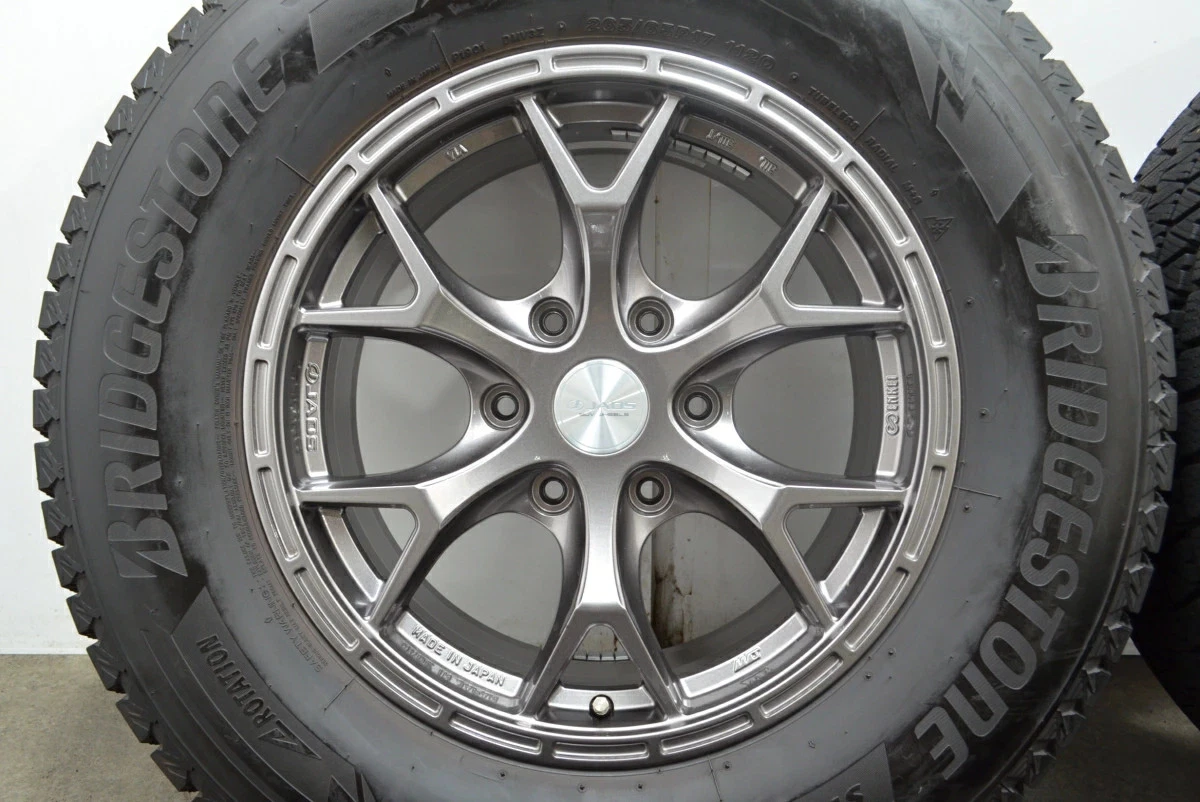 JDM Used JAOS 4-Book Wheel Set 177.5J x 17 +25 PCD 139.7 265/65R17 112 No Tires - Image 6