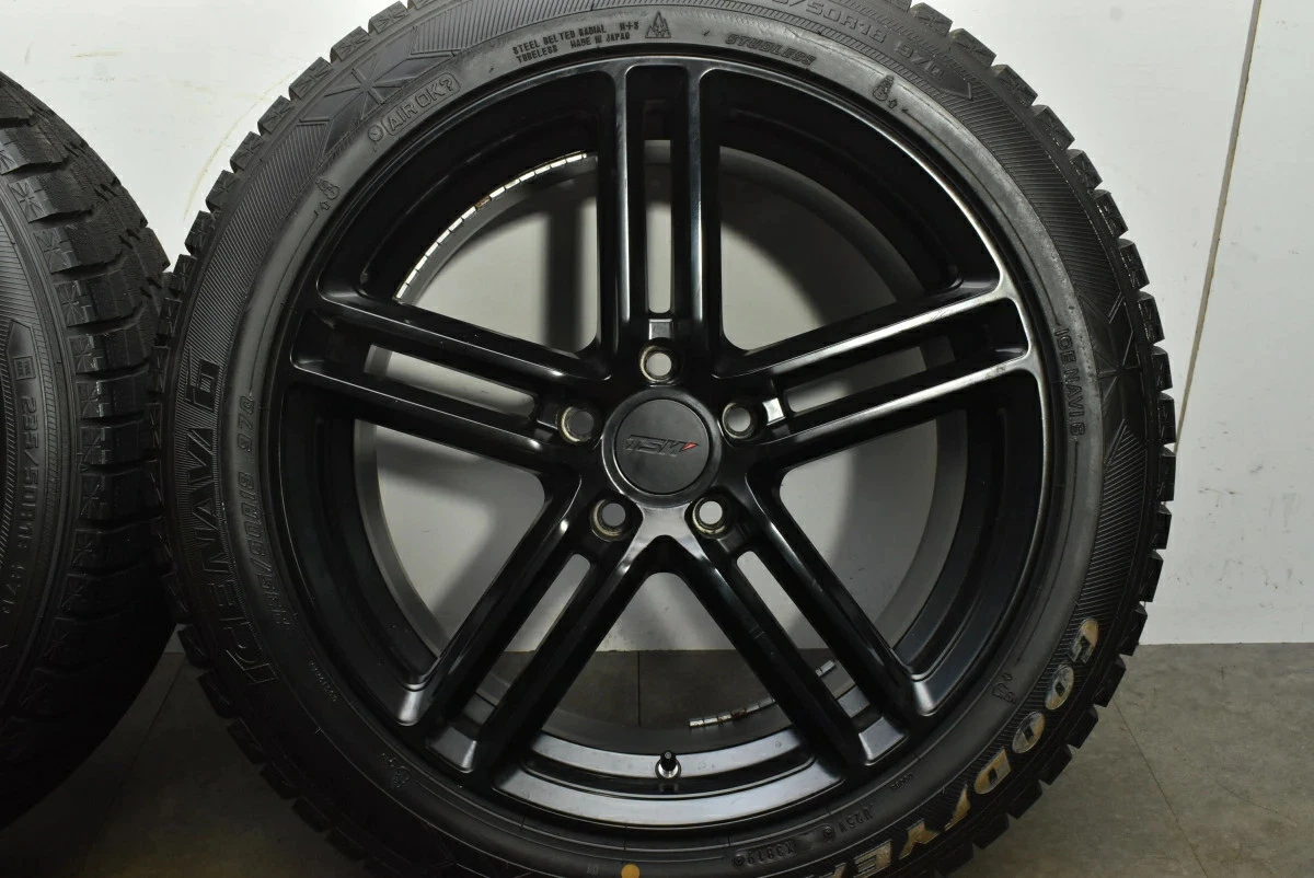 JDM Used TWS 4-Book Wheel Set 188.5J x 18 +30 PCD 114.3 235/50R18 97Q No Tires - Image 7