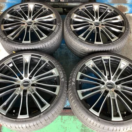 JDM Used Weds ZEA 19x8J 5H 114.3 +50 4Book 235/35R19 Odyssey Tires for No Tires