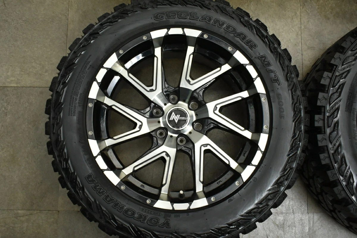 JDM Used MID 4-Book Set 208.5J x 20+20 PCD 139.7 LT275/55R20 120/117Q No Tires - Image 4