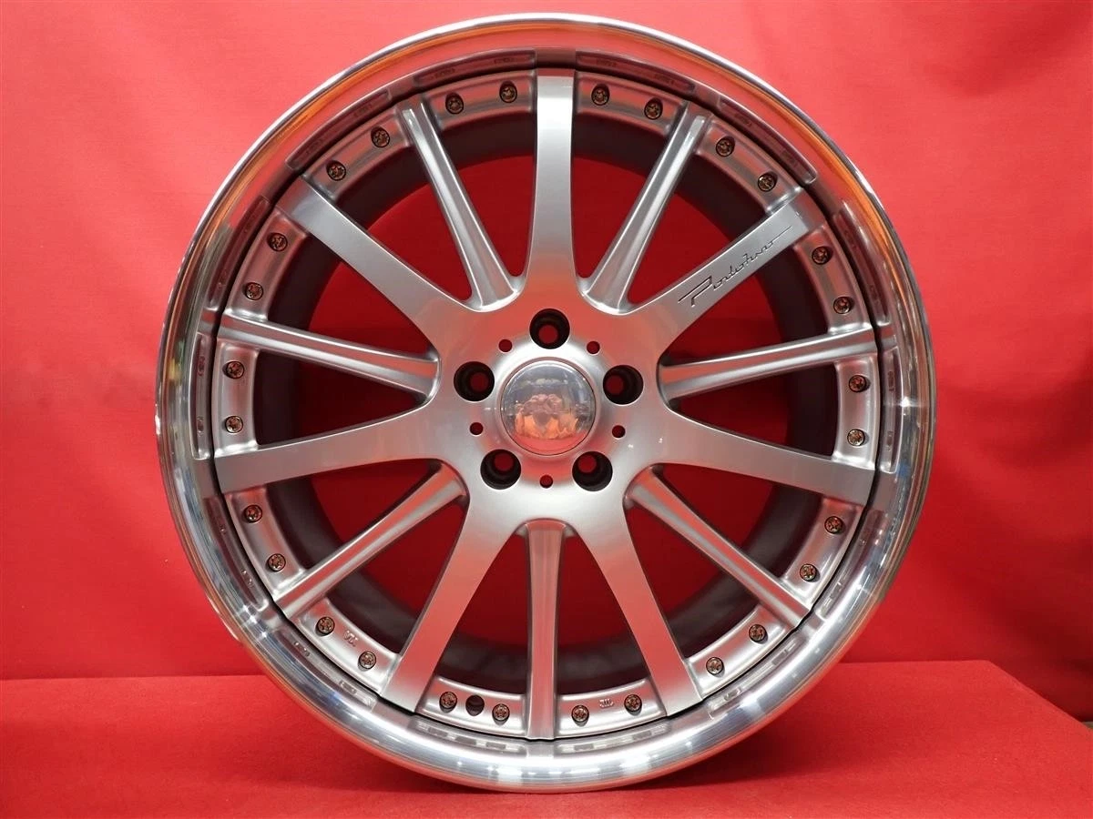 JDM Used WALD Valdo Portofino 2P P12-C wheels 4Book 9/10J 20PCD114.3 5 No Tires - Image 5