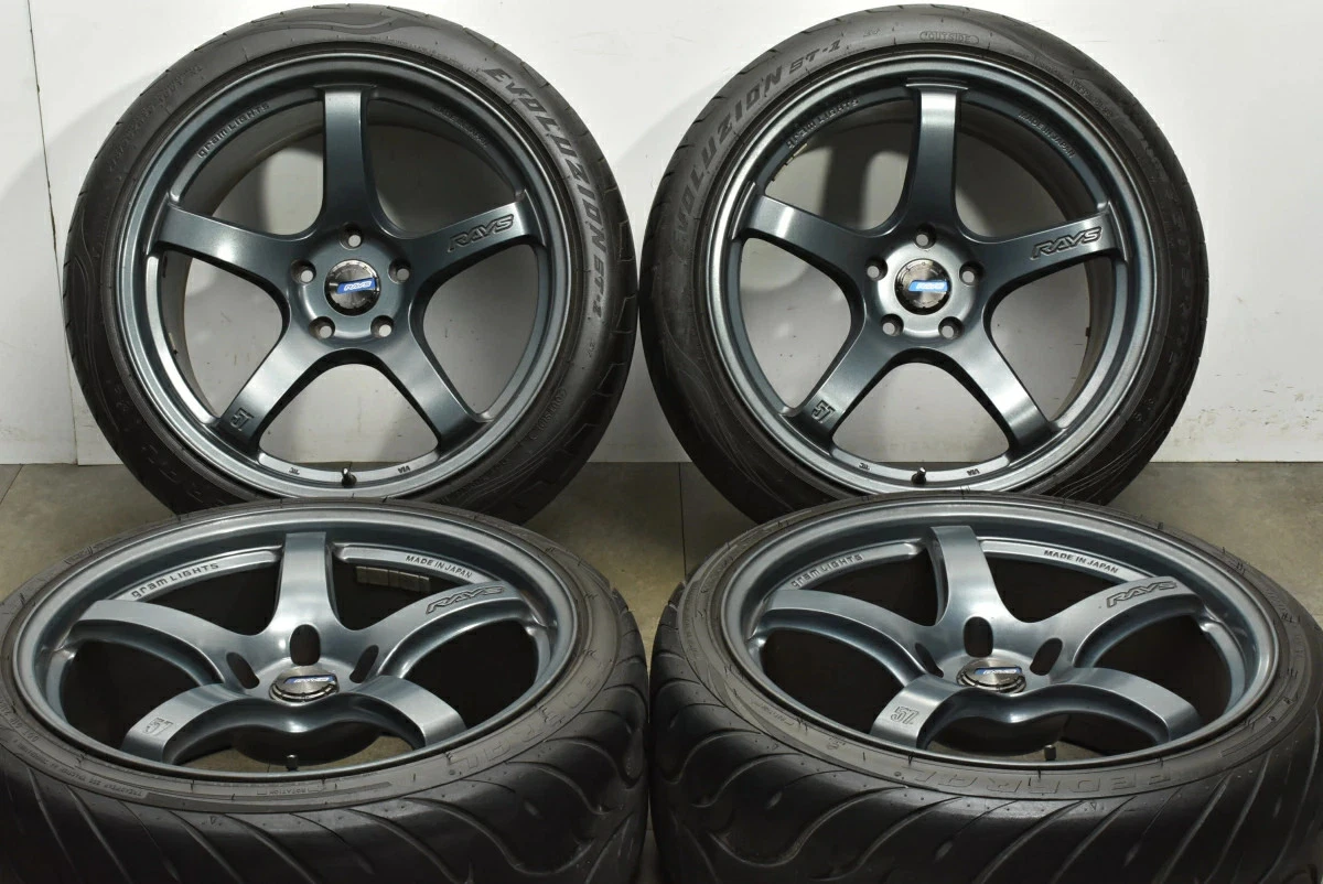JDM Used RAYS Gravillage 57CR 4-Pack Set 199.5J x 19 +25 10.5J x 19 +3 No Tires - Image 2