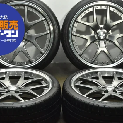 JDM Used TWS 4-Book Set 198.0J x 19 +44 PCD 100 225/35ZR19 88Y with Ha No Tires