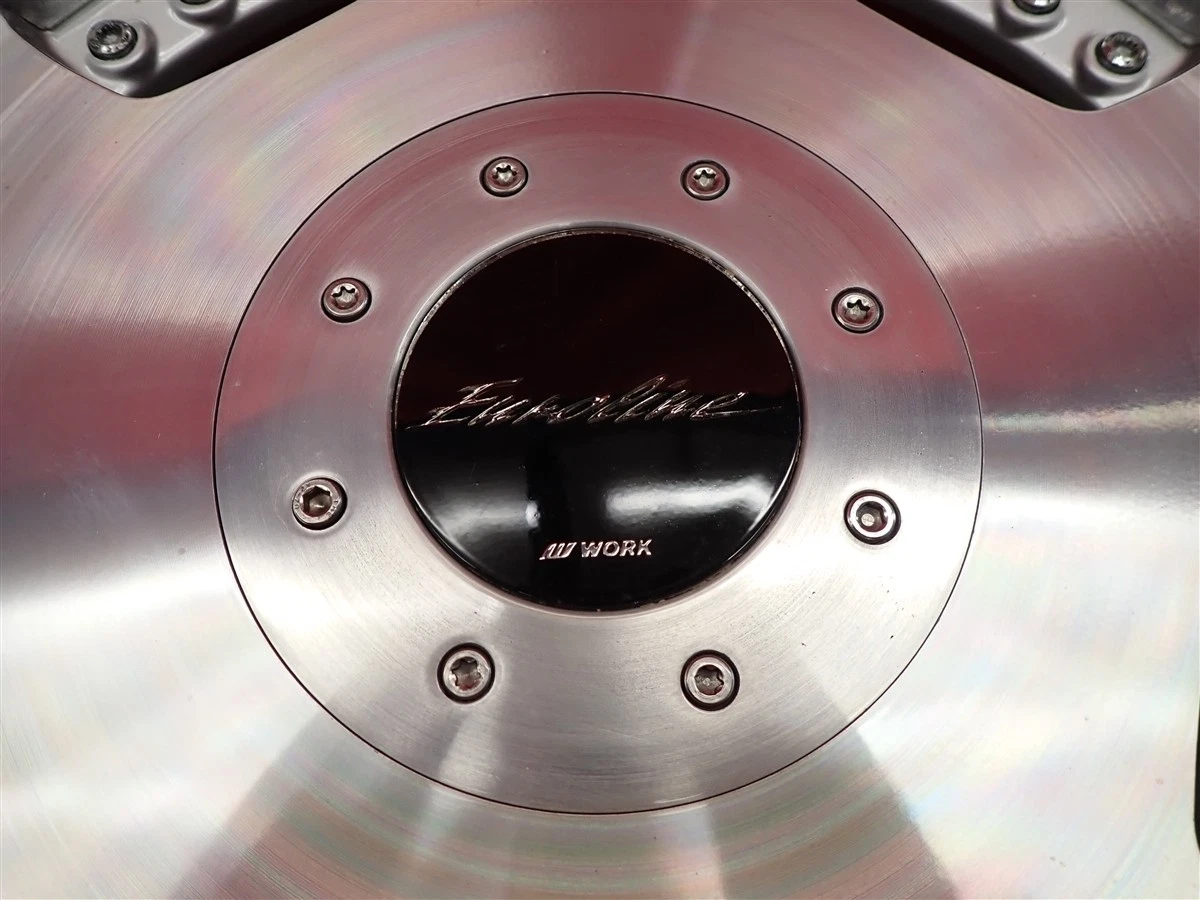 JDM Used out-of-print rare Euroline D wheels 4Book 7J 17PCD114.3 4x4/5 No Tires - Image 10