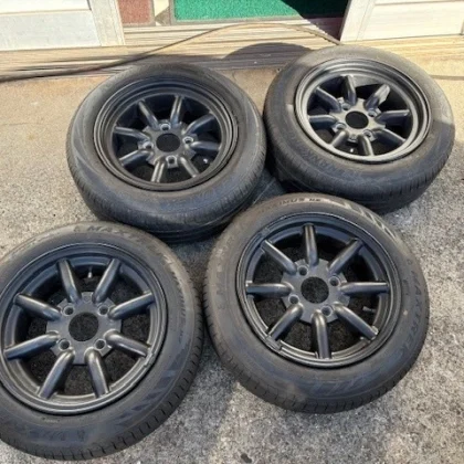 JDM Used RS Watanabe 4-lug 6.5J-14 B 2-piece set 6J-14 2-piece set mat No Tires