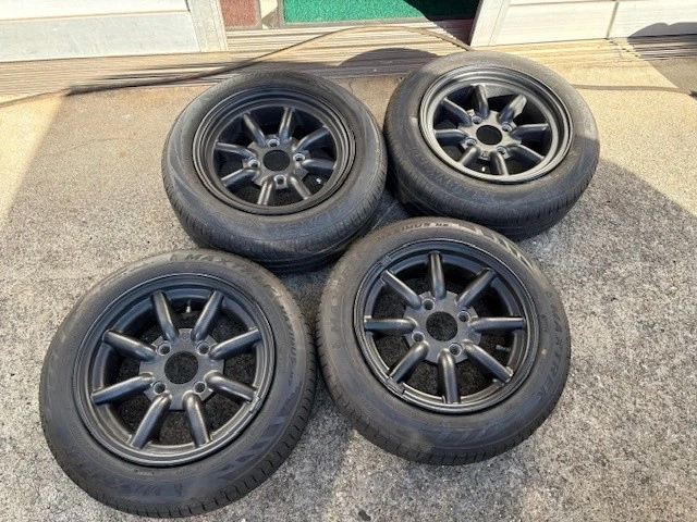 JDM Used RS Watanabe 4-lug 6.5J-14 B 2-piece set 6J-14 2-piece set mat No Tires