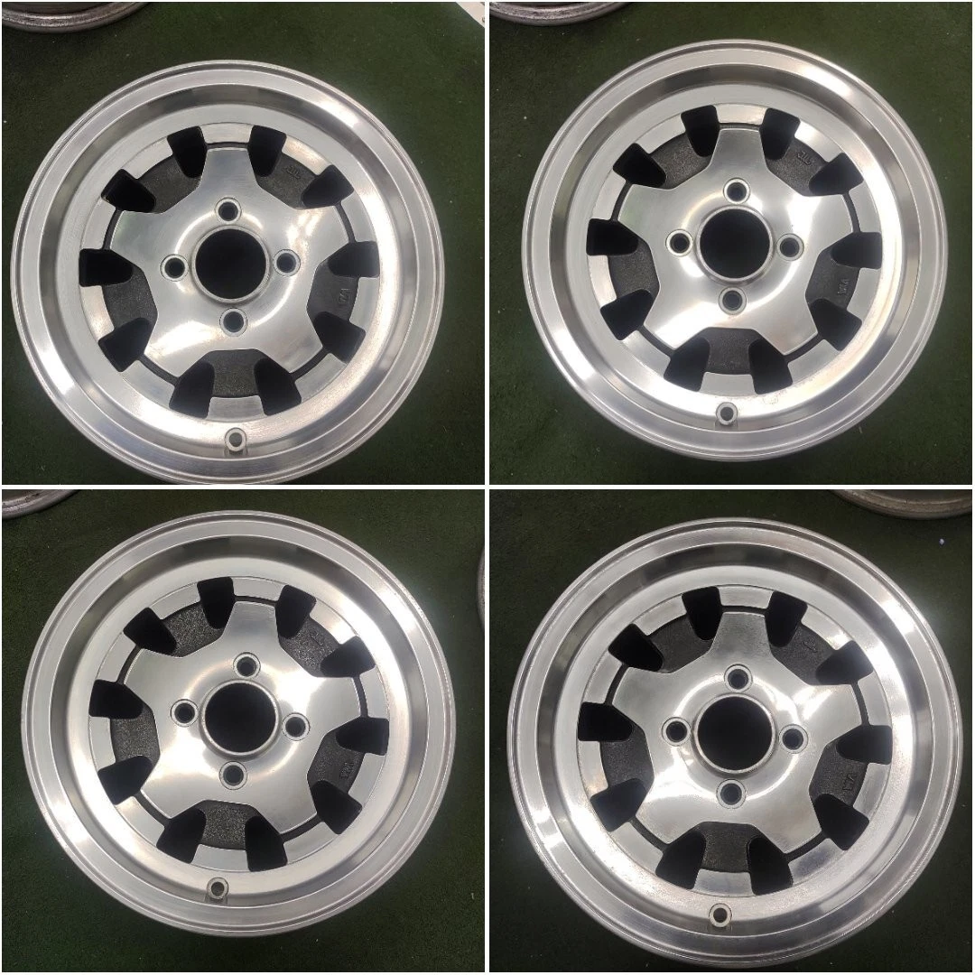 JDM Used Asahi ami aluminum wheels for older cars 1414x5.5J ET +15 PCD No Tires