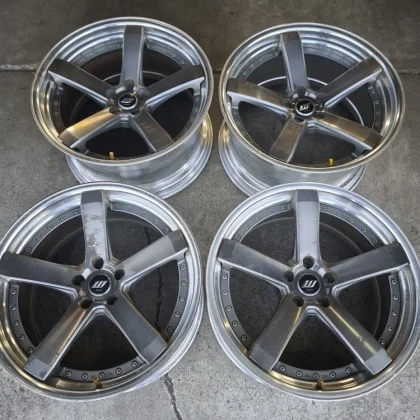 JDM Used WORK GEAST ST2 20x9.5J/10.5J 114.3-5 +33/+30 Brushed Front an No Tires