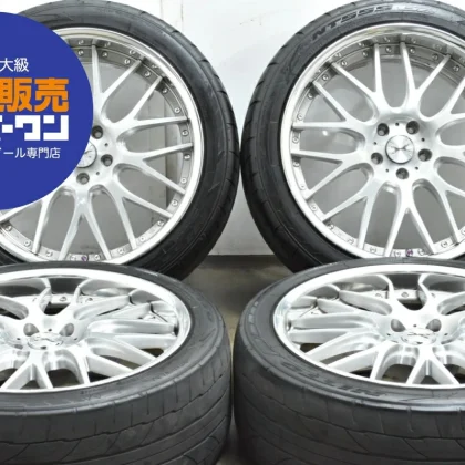 JDM Used WEDS 4-Book Set 208.5J x 20 +28 PCD 114.3 245/40R20 99Y with No Tires