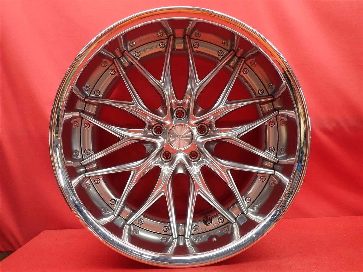 JDM Used WORK SCHWERT wheels with deep rims front and rear different w No Tires - Image 8