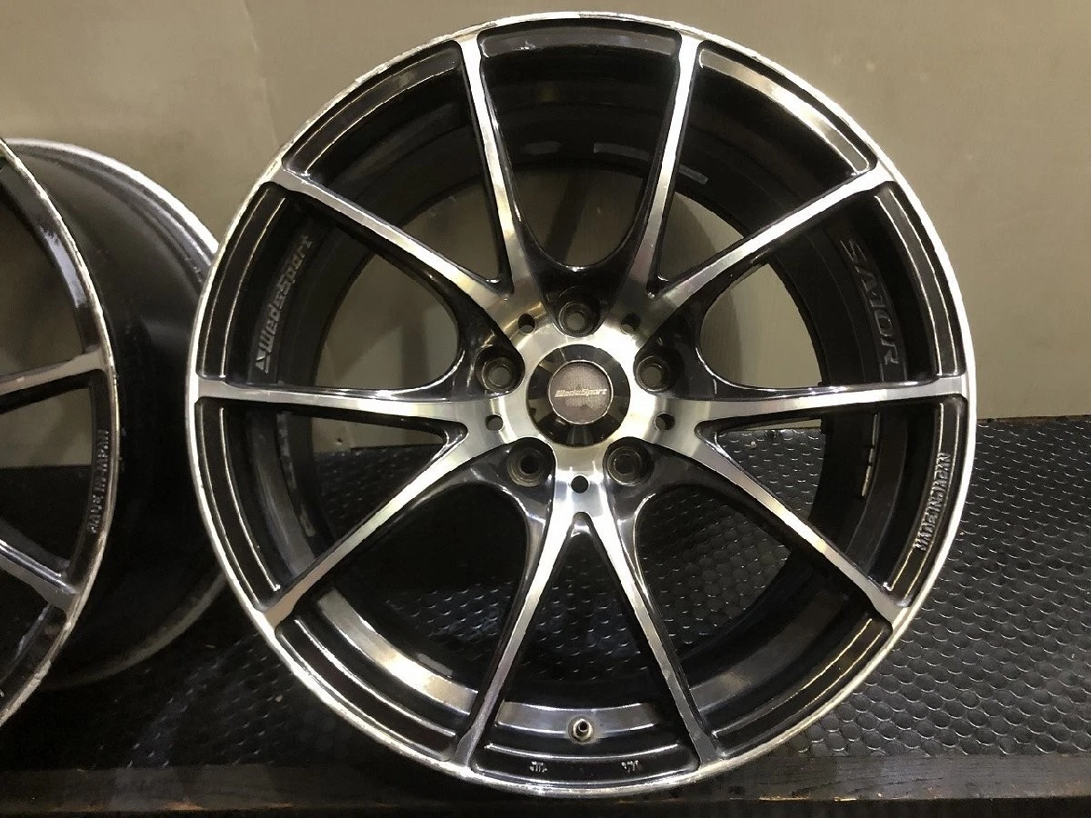 JDM Weds Sport SA-10R Weds Aftermarket Wheels 184Book 8.5J5HPCD114.3+4 No Tires - Image 3