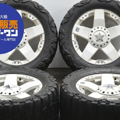 JDM Used KMC XDseries Rockstar 4-Book Set 208.5J x 20+10 PCD 139.7-150 No Tires