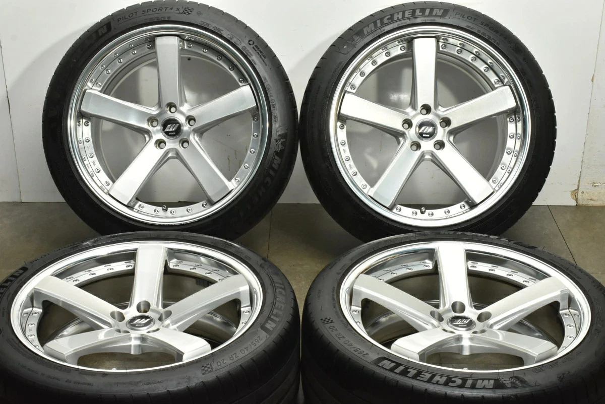 JDM Used WORK 4Book set 209.5J x 20 +25 PCD 112 265/40ZR20 104Y with M No Tires - Image 2