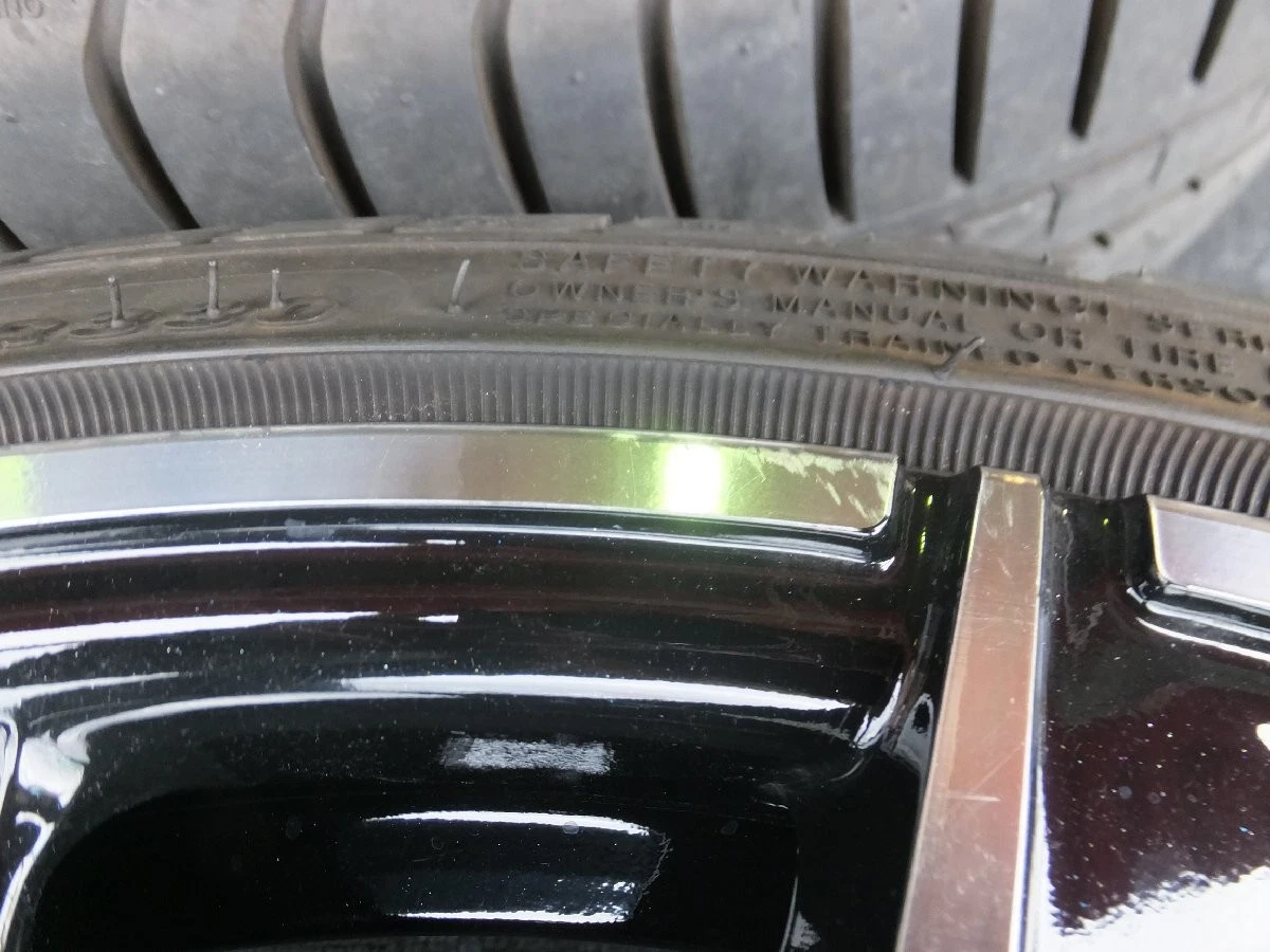 JDM Used Tire and Wheel Set: WALD Valcas 8.0J 8.5J-20 5/100 +45 Black No Tires - Image 4