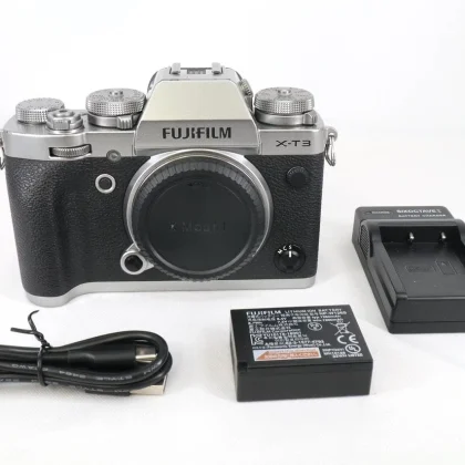 [US Stock] Fujifilm X-T3 26.1MP Mirrorless Digital Camera Body Silver (apr-001)