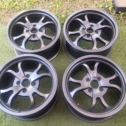 JDM Watanabe Size Black 15/4H/100 Wheels 4Book No Tires