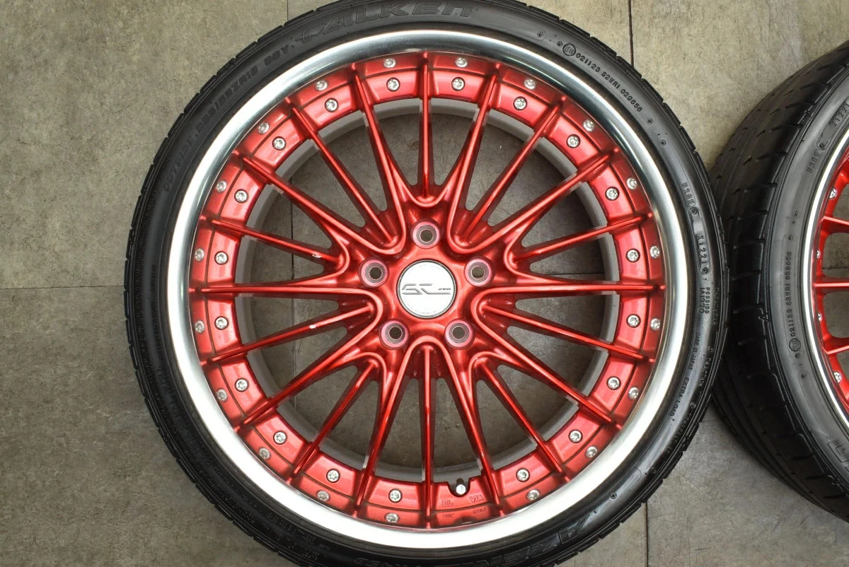 JDM Used WORK 4Book set 198.0J x 19 +48 PCD 114.3 225/35ZR19 88Y wheel No Tires - Image 3