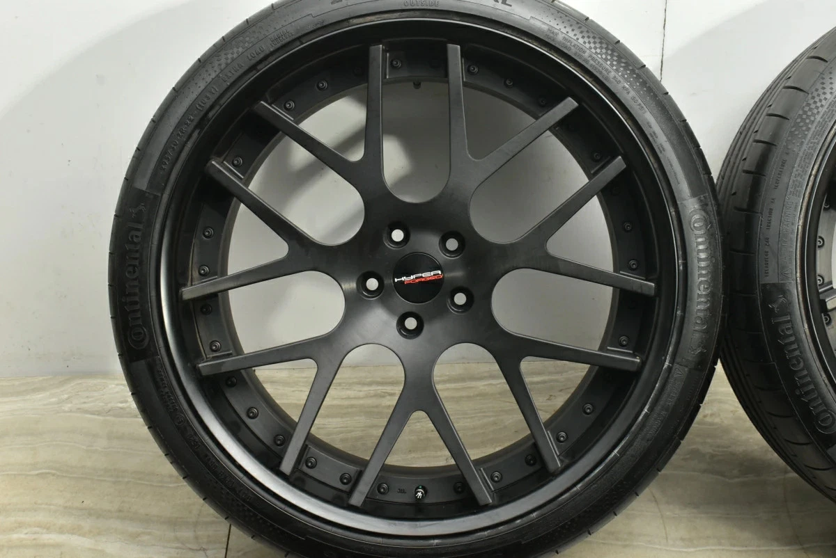 JDM Used HYPER FORGED 4-Book Set 229.5J x 22+31 PCD 114.3 265/35R22 10 No Tires - Image 6