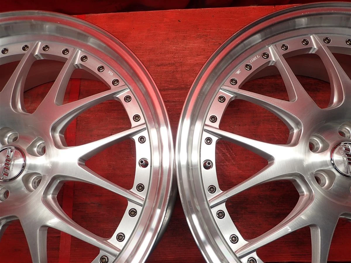 JDM Used 2-Piece Set of TWS EXlete107M Wheels 20x8.5J 5/100 ja20 No Tires - Image 8