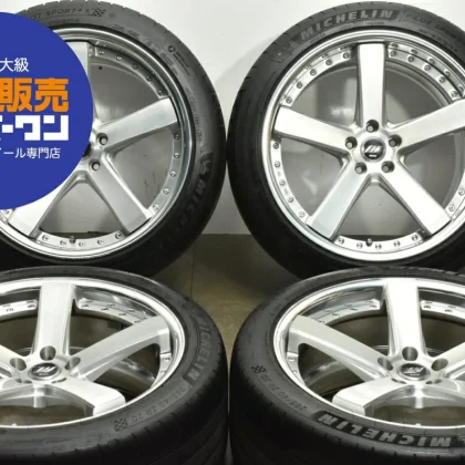 JDM Used WORK 4Book set 209.5J x 20 +25 PCD 112 265/40ZR20 104Y with M No Tires