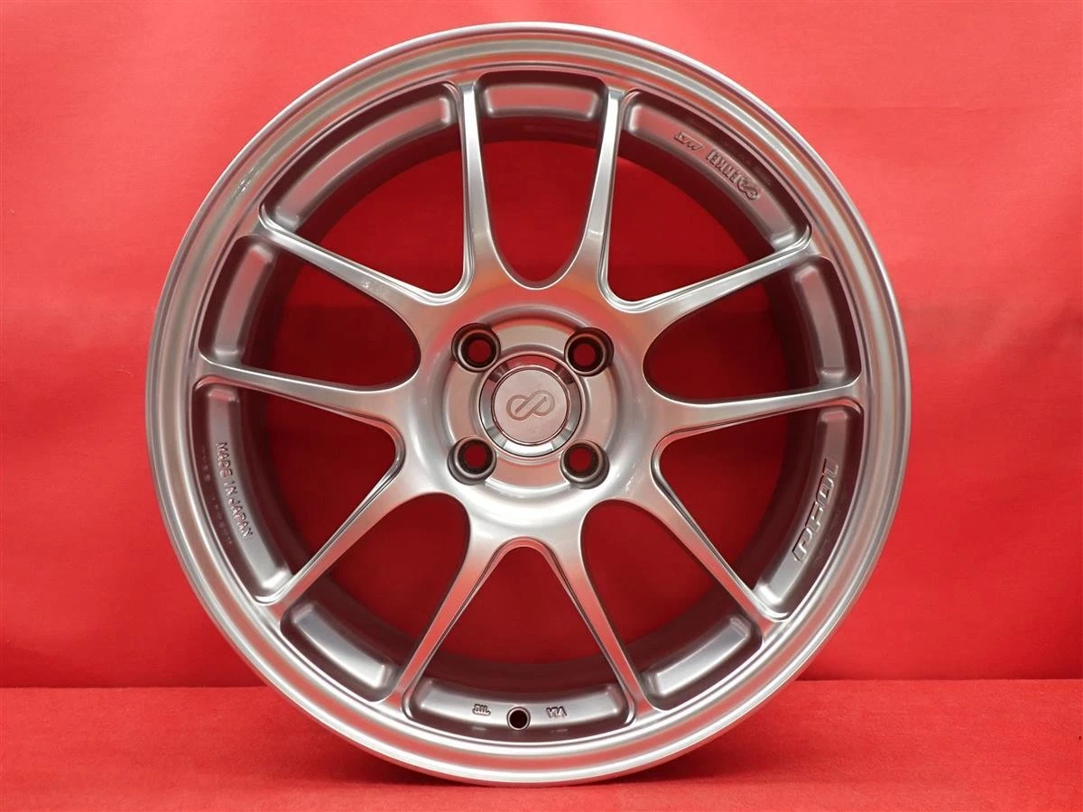 JDM Used ENKEI PF-01 wheels lightweight 7.0kg per wheel 4-wheel 7J 17x No Tires - Image 6