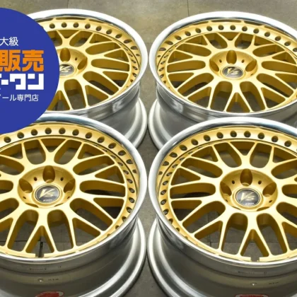 JDM Used WORK 4Book Wheel Set 189.0J x 18 +38 PCD 114.3 Wheels only No Tires