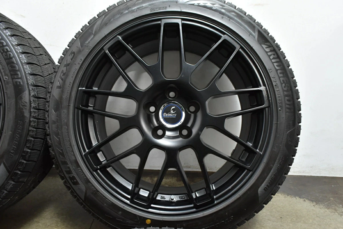 JDM Used WEDS 4-Book Wheel Set 188.0J x 18 +44 PCD 114.3 235/45R18 94Q No Tires - Image 6