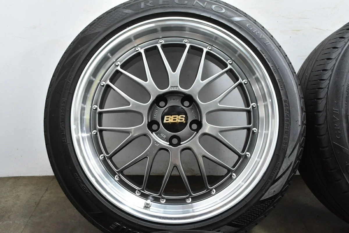 JDM Used BBS 4-Book Set 199.0J x 19 +38 PCD 114.3 245/45R19 98W with B No Tires - Image 5