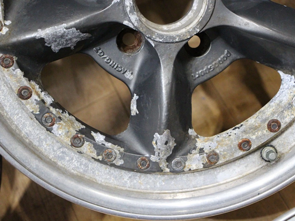 JDM Used rare Pana Sports G7 3-piece wheels 16x7J+28 16x8J+30 PCD114.3 No Tires - Image 7