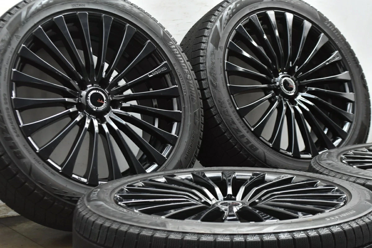 JDM Used M's Speed 4-Book Wheel Set 198.0J x 19 +48 PCD 114.3 245/ No Tires - Image 3