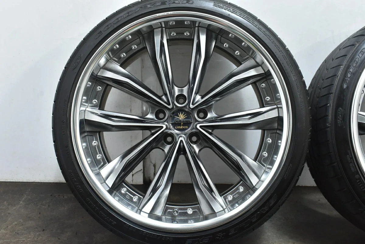 JDM Used WEDS 4-Book set 209.0J x 20 +38 PCD 114.3 245/35R20 95W Goody No Tires - Image 6