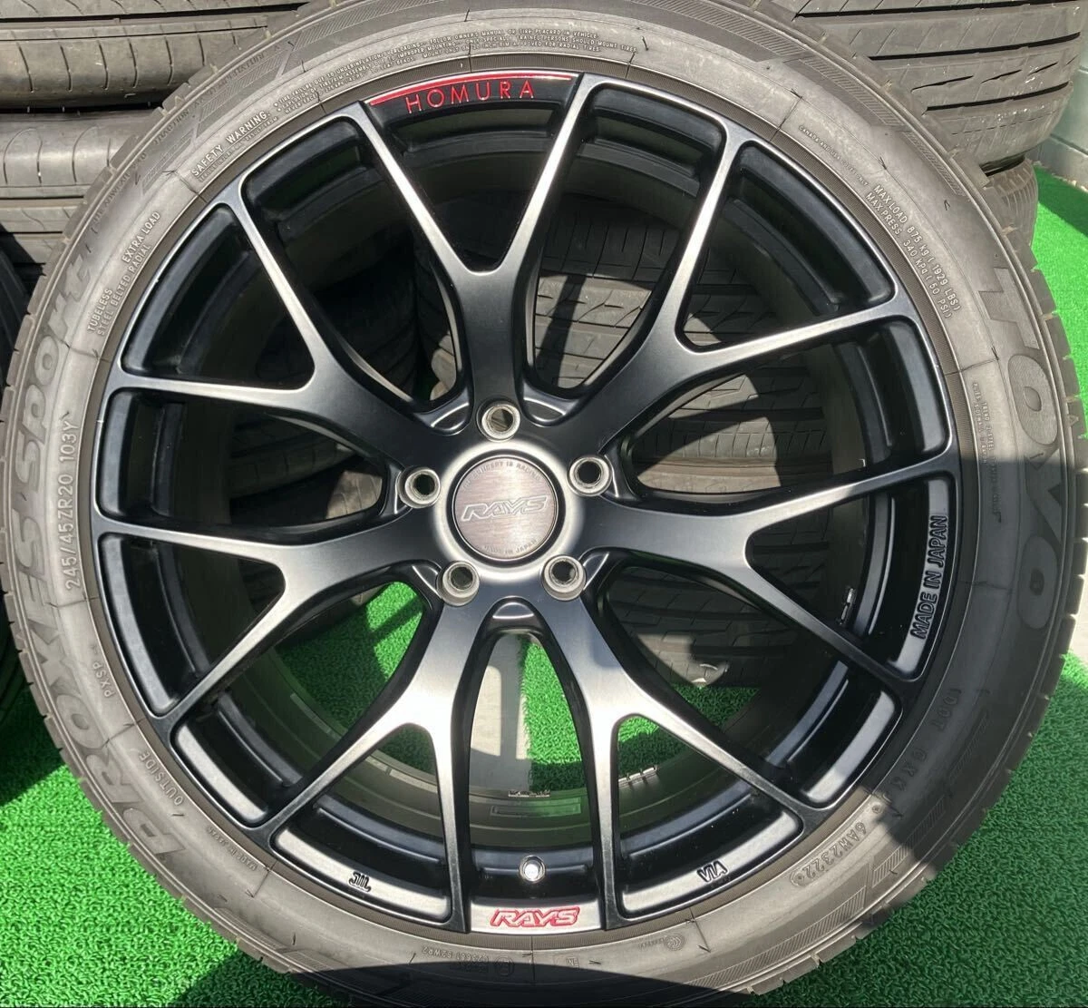 JDM Used on a 40cc Alphard RAYS Village HOMURA 2X7 FT wheels PCD120 8. No Tires - Image 5