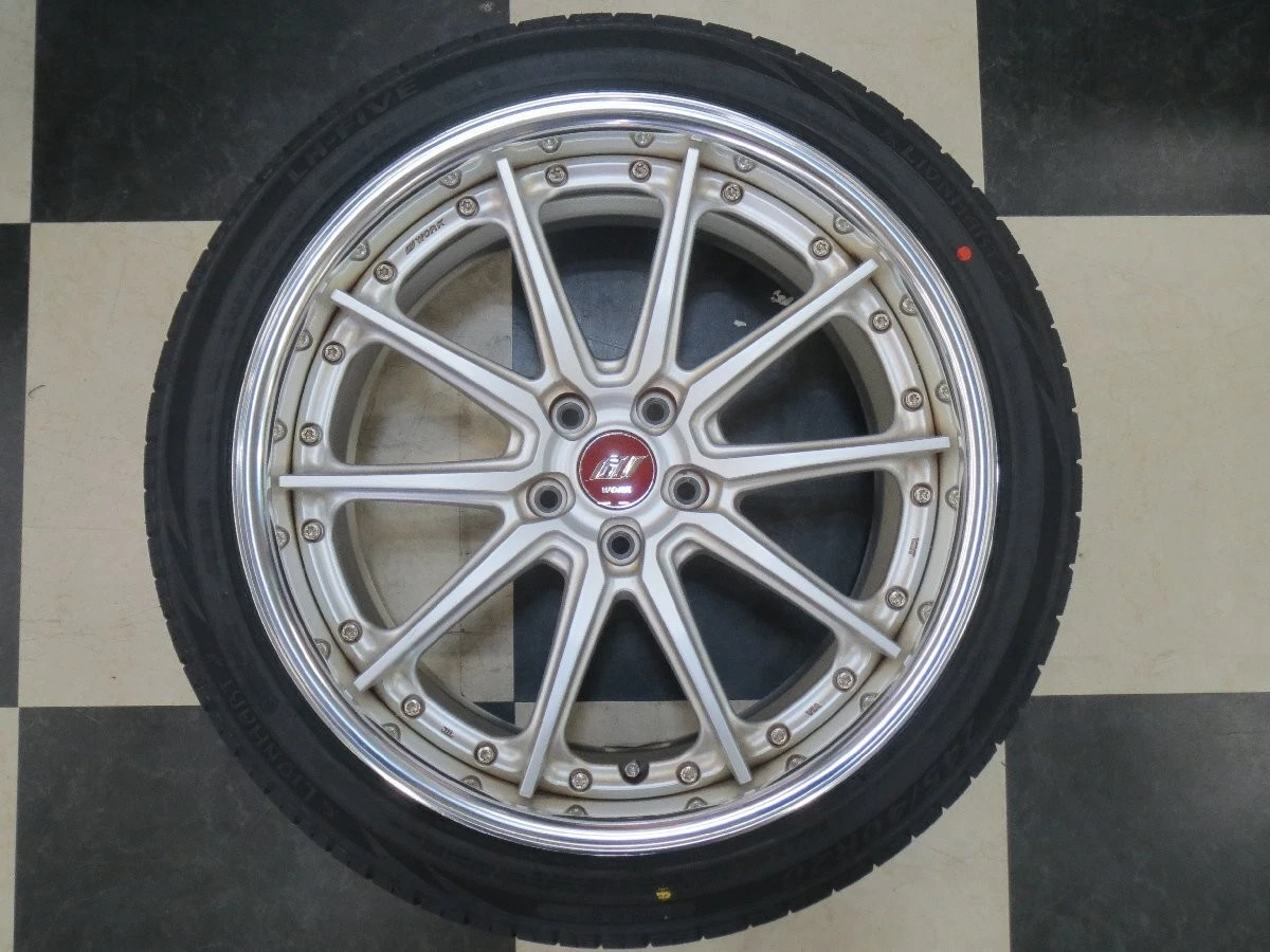 JDM Used WORK GNOSIS AE201 Mustang 208.5J +28 / 10J +50 5H114.3 wheels No Tires - Image 2