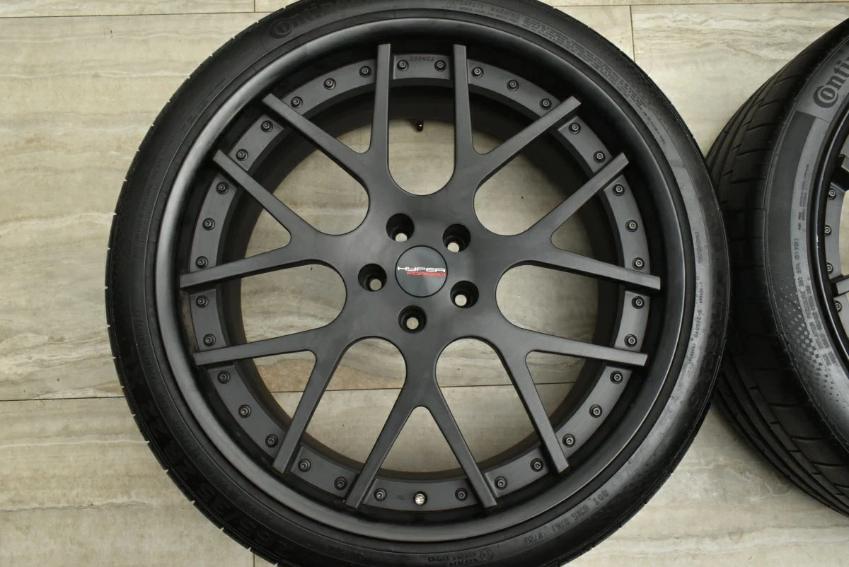 JDM Used HYPER FORGED 4-Book Set 229.5J x 22+31 PCD 114.3 265/35R22 10 No Tires - Image 4