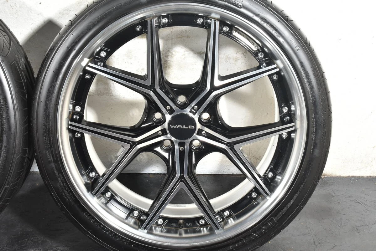 JDM WALD ILLIMA I12C 2PCS 20-inch PCD114.3 8.5J +44 NITTO INVO 245/35R No Tires - Image 3